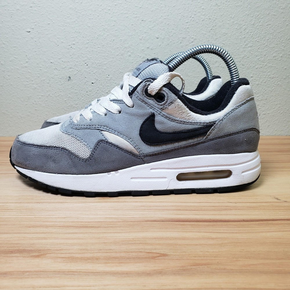 Nike Youth Size 6Y Air Max 1 Essential Casual Sneaker Gray White Chunky Athletic